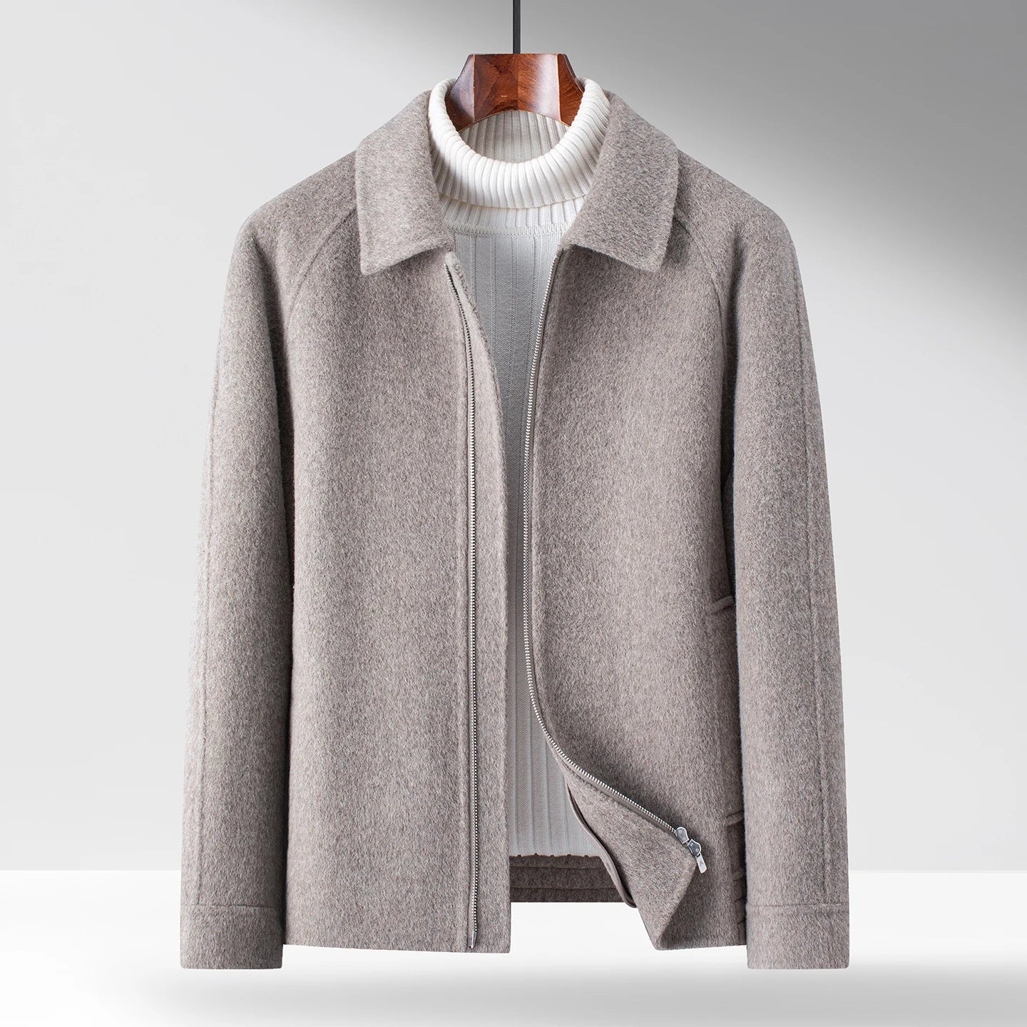 Men’s Wool-Blend Zip-Up Jacket